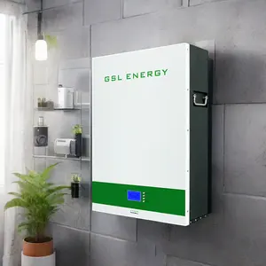 GSL ENERGY New Product 48V Lifepo4 Battery Power Storage Wall Lithium Battery Pack 5Kwh 10Kwh 15Kwh powerwall battery 48v 200ah