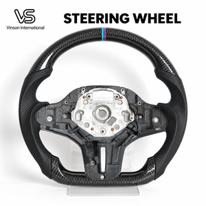 Volant G30 2018-2023 aspect carbone pour BMW Série 5, remplacement personnalisé en gros pour ateliers professionnels et concessionnaires - Product Image 1
