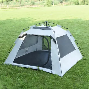 Fabricante Lightweight Fiberglass automático Pop-up tenda impermeável tendas portáteis camping ao ar livre tenda automática