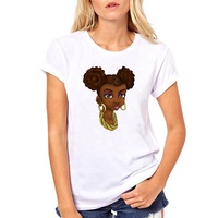 Autocollant fille afro-américaine, transfert de chaleur, personnalisé, à transférer sur le T-shirt