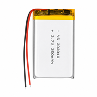 Batterie Li-Polymère Ultra Fine 3mm 3.7v 303040 350mah Batterie Lithium Lipo pour GPS
