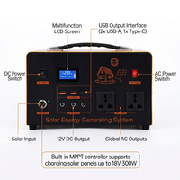 Centrale Électrique Portable Solaire Domestique 500W 720Wh avec Fonction UPS pour un Sauvegarde Fiable des Ordinateurs et Routeurs à Domicile - Vente en Gros