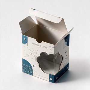 OEM Wholesale Custom Logo Printed Empty Bath Bomb Soap Display Boxes With Clear <b>Window</b> - Product Image 6