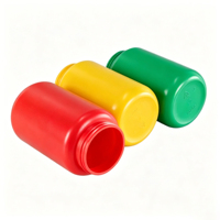 Bouteilles et pots vides colorés personnalisés de 220 ml en plastique pour poudre protéinée, capsules et pilules