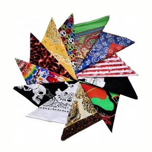 Bandana en coton imprimé numérique Foulard carré Bandana personnalisé - Product Image 3