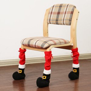 TC Offre Spéciale nouveau Design fournitures de noël décoration chaussettes chaise jambes bottes pour hôtel et fête noël chaise pied couvre - Product Image 4