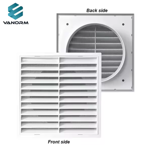 <span class=keywords><strong>Grille</strong></span> <span class=keywords><strong>d</strong></span>'ouverture élégante pour la salle <span class=keywords><strong>de</strong></span> bain avec design élégant Hotte et couvercle <span class=keywords><strong>de</strong></span> sortie <span class=keywords><strong>d</strong></span>'air étanche à la pluie pour tuyau en plastique carré moderne - Product Image 3