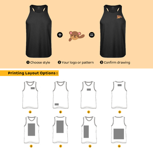 100% poliéster deportes sin costuras secado rápido hombres maratón impresión personalizada transpirable gimnasio carrera camiseta sin mangas para correr - Product Image 6