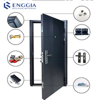 Portes d'entrée principales de haute qualité, fabriquées sur mesure, couleur personnalisée, ignifuges, antivol, avec serrure intelligente
