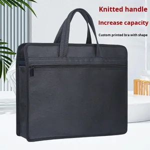 <span class=keywords><strong>A4</strong></span> nhiều lớp xách tay tập tin túi dây kéo vải kinh doanh Cặp tài liệu cho nam giới người đàn ông của túi PP Oxford cho các tập tin giấy - Product Image 2