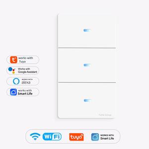 Interrupteur mural minimaliste 1 voie YuHe Group, verre trempé, commande tactile, Wi-Fi, IP20, 16A, 230V - Product Image 5