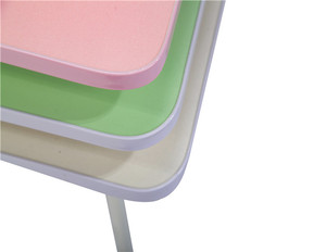 60X40CM bardak tutucu bilgisayar masası çocuk katlanır bilgisayar masası at nalı bacak katlanır bilgisayar masası - Product Image 5