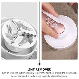 Removedor de Pelusas Eléctrico USB con Fuerte Succión, Incluye Cuchilla de Acero Inoxidable y Plástico para Prendas de Punto y Abrigos de Lana - Product Image 5