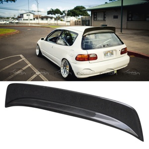 Aileron de toit en carbone style N1, becquet de coffre arrière, aileron de queue de canard pour Honda Civic EG EK 1992+ - Product Image 4