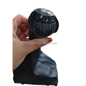 Perilla de cambio deportiva de fibra de carbono azul Black <span class=keywords><strong>Warrior</strong></span> importada de alta calidad, compatible con Volkswagens y Audis - Product Image 4