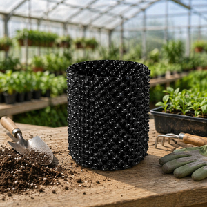 Pot de plantation à élagage aérien - Pot de contrôle des racines <span class=keywords><strong>pour</strong></span> jardinière surélevée, <span class=keywords><strong>Planche</strong></span> de drainage en plastique réutilisable <span class=keywords><strong>pour</strong></span> jardin, semis, fleurs, aménagement paysager - Product Image 1