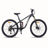 Vélo de montagne à suspension intégrale WANDYY 1x9 vitesses L-TWOO 26 27,5 pouces avec frein hydraulique