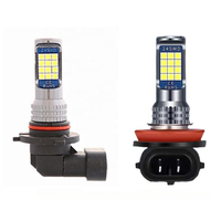 Feux de brouillard à double couleur pour voiture Strobe HB3 HB4 9006 9005 H11 H8 H7 H4, DC12V, clignotants automatiques, accessoires de voiture, ampoules LED clignotantes DRL