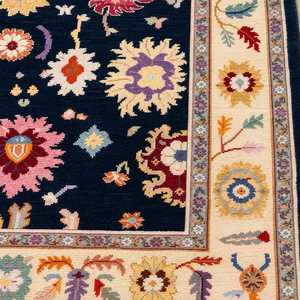 Floral Oushak Handknotted Wool Rug Rectangle Living <b>Room</b> - Product Image 2