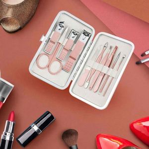 <span class=keywords><strong>Set</strong></span> <span class=keywords><strong>Manicure</strong></span> tagliaunghie Kit <span class=keywords><strong>Pedicure</strong></span>-18 pezzi in acciaio al carbonio strumenti per la cura delle unghie con lussuosa custodia da viaggio logo personalizzato - Product Image 5