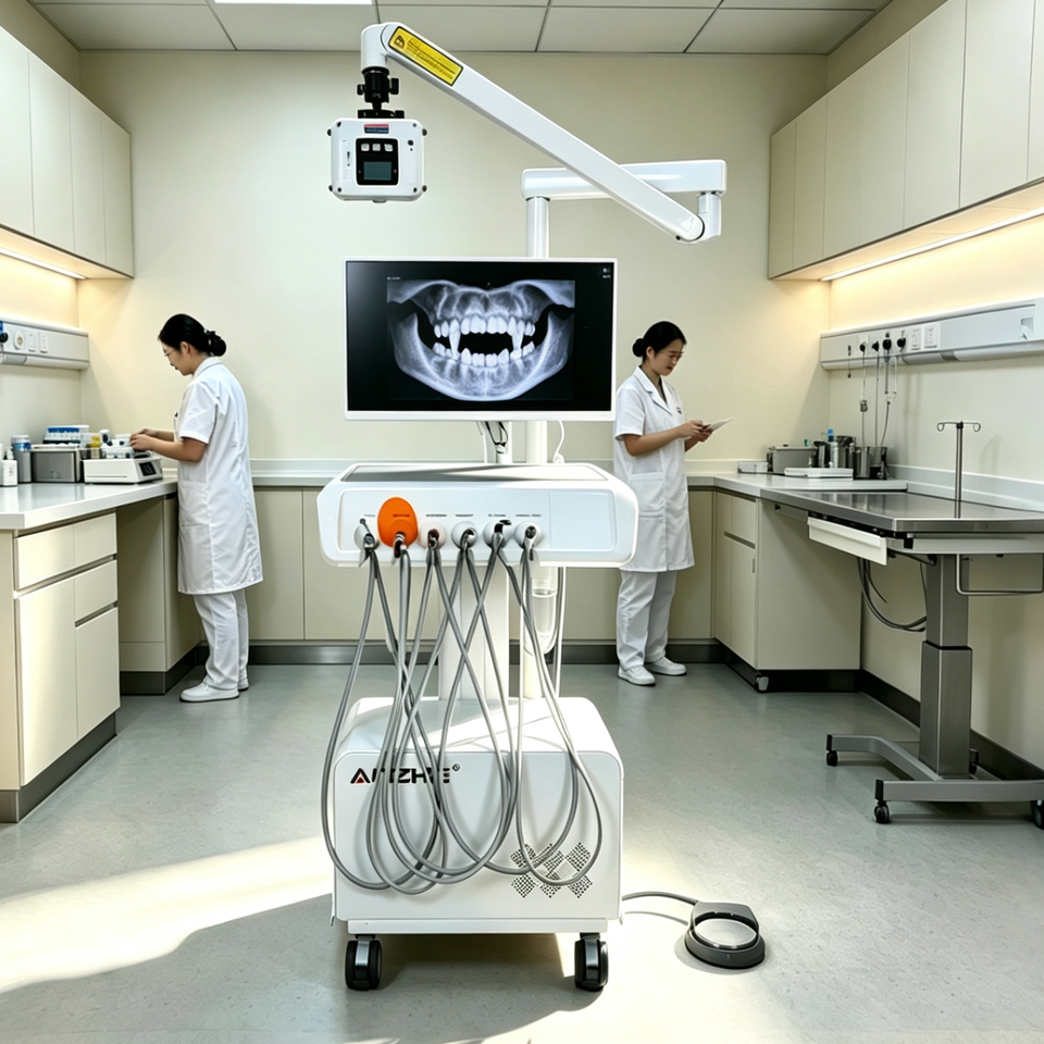 All in One Veterinary Dental Unit with Portable X Ray HD Intraoral ...