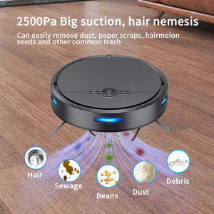 Robot Aspiradora Inteligente con Batería de Litio, Recarga Automática, Filtro HEPA, Función Húmedo/Seco, Control por Aplicación, Larga Duración, Uso en Hoteles - Product Image 3