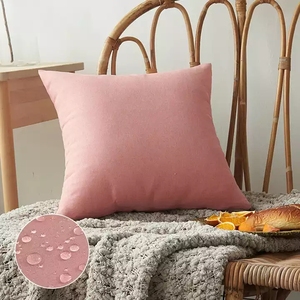 Housses de <span class=keywords><strong>coussin</strong></span> imperméables pour meubles de patio taie d'oreiller de jardin extérieur couleur unie Polyester <span class=keywords><strong>canapé</strong></span> housses de <span class=keywords><strong>coussin</strong></span> - Product Image 3