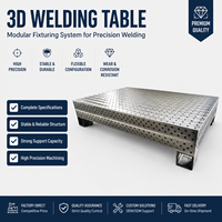Plateforme de soudage modulaire 3D de qualité industrielle, table de soudage en fonte nitridée lisse pour divers travaux de soudage