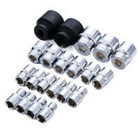 Jeu de clés hexagonales à douille manuelles CR-V de haute qualité, 1/2 pouce, 21 pièces, 8-36 mm, OEM pour la réparation automobile et domestique avec garantie de 3 ans