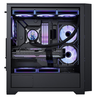 Gaming PC Case SPCC Steel ATX Computer Case Tower Mid Gaming PC Chassis with LCD Display