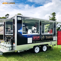 JINLIJING Fabrication Imbisswagen Bbq Food Truck Cart Pizza Burger Ice Cream Coffee Foodtruck Food Trailer à vendre Usa Turquie