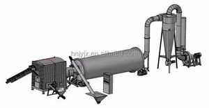 कृषि अपशिष्ट के लिए रोटरी प्रकार लकड़ी चिप्स ड्रायर बांस पाउडर सुखाने मशीन - Product Image 2