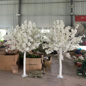 Kunstbloemen kersenbloesemboom voor looppaddecoratie, witte bloeiende kunstbloemen voor tuindecoratie - Product Image 3