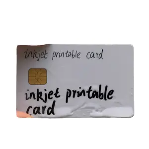 Tarjeta de inyección de tinta de pvc, CR80 13,56 MHz M1 RFID e pson l1800, muestra gratis