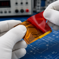 Film de démoulage en silicone PET rouge Tensfilm 25µm 5-30g/pouce pour la séparation par pressage à chaud des FPC et des PCB
