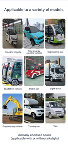 Mini 12V 24V alimentado por batería estacionamiento eléctrico 12V/24V estacionamiento camión carretilla elevadora Tractor aire acondicionado - Product Image 5