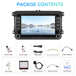 Podofo 8 lõi Qualcomm Android đài phát thanh xe hơi cho VW/Passat/TOURAN/Golf/Skoda/Ghế 7 ''4 + 64 IPS Carplay Android tự động quạt làm mát OEM - Product Image 6