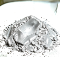 Poudre de pigment à effet aluminium gris clair à reflets fins, taille des particules de 5 à 100 microns, pour thermos et bouteilles d'eau en acier inoxydable