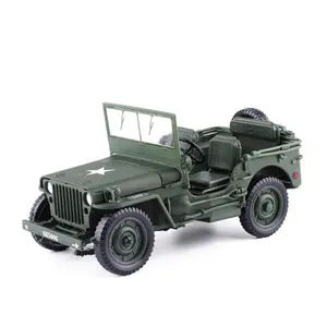 Terlaris Kaidiwei Die Cast Mainan Mobil JEEP Die Cast Model Militer Paduan Mainan Militer