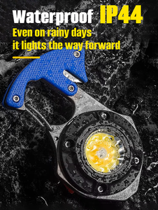 Luz de Trabajo Portátil de Llavero para Camping, Pequeña Linterna de Llavero Impermeable para Exteriores, Luz de Llavero LED COB <span class=keywords><strong>Recargable</strong></span> con Herramienta - Product Image 3