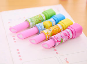Lápiz labial de dibujos animados para niños creativos especiales Borrador de frutas Borrador de estudiantes Papelería Venta al por mayor Ventas directas de fábrica - Product Image 6