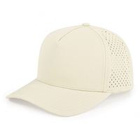 Gorra de 5 Paneles Personalizada ODM/OEM para Hombre, Resistente al Sudor y al Agua, con Cierre a Presión, Perforaciones Cortadas a Láser, Gorra de Surf Flotante Impermeable