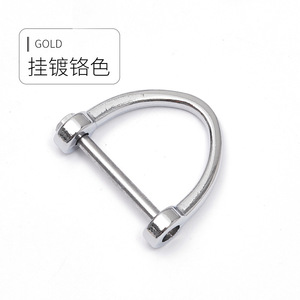 พวงกุญแจรถโลหะรูปเกือกม้า 6 จุด โลหะผสมสังกะสี ชุบโครเมียม ใช้ในบ้าน - Product Image 3