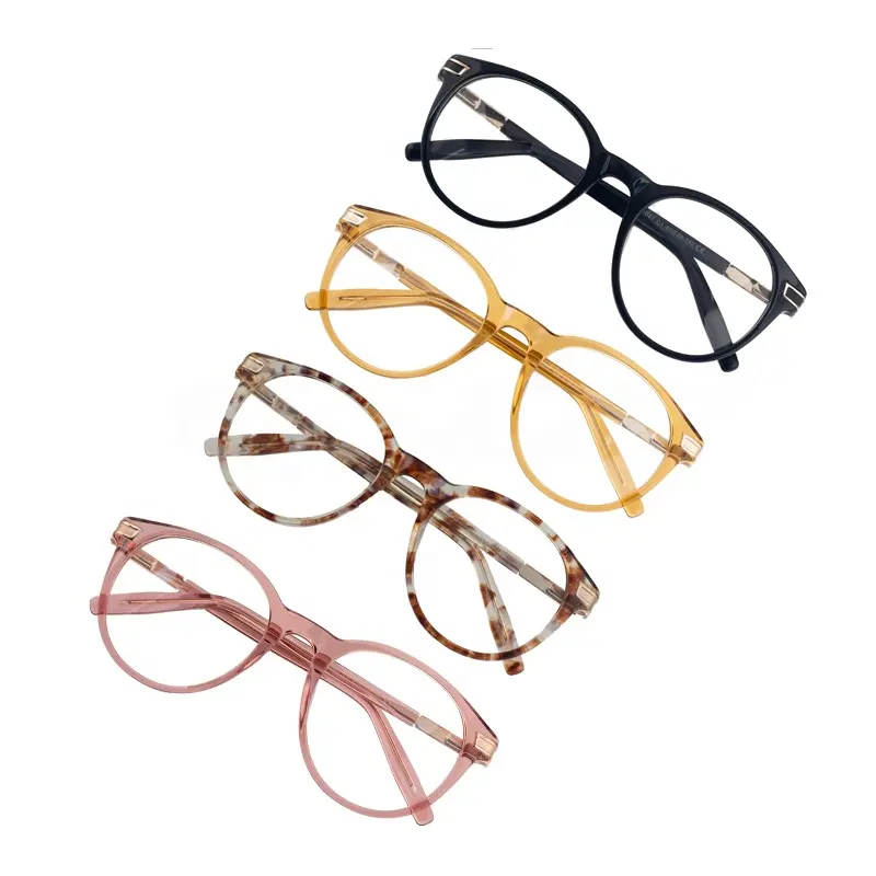 Hengtai Trendy Hoge Kwaliteit Recept Unisex Brillen Optische Bril Grote Gedurfde Zwarte Bio Acetaat Bril Frame