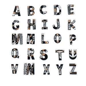 Haute qualité vêtements chapeau sacs accessoires à la main <span class=keywords><strong>Alphabet</strong></span> majuscules Appliques coudre avec perle strass cristal Patch - Product Image 3