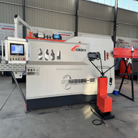 Máquina Automática CNC para Doblar Barras de Acero, Dobladora y Cortadora de Anillos de Acero Deformado, Controlada por PLC, Motor de Alta Precisión