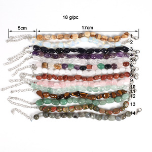 Bracelet en pierres naturelles style bohème, bijoux unisexes tendance - Product Image 5