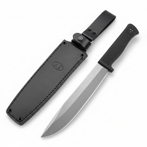 FN A2 Outdoor Tactical Survival Knife DIY Stainless Steel 5.6mm Thickness <b>Rubber</b> Handle Drop Point Straight <b>Edge</b> OEM/ODM - Product Image 1