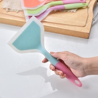 Pelle à biscuits antiadhésive en silicone, pour œufs frits, omelette, cookies, large spatule, retourneur