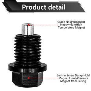 Universal Magnetic Oil Pan Drain Plug Screw M Series High Strength Aluminum Alloy Engine Oil Sump Plug For <b>Car</b> Repair Upgrade - Product Image 5